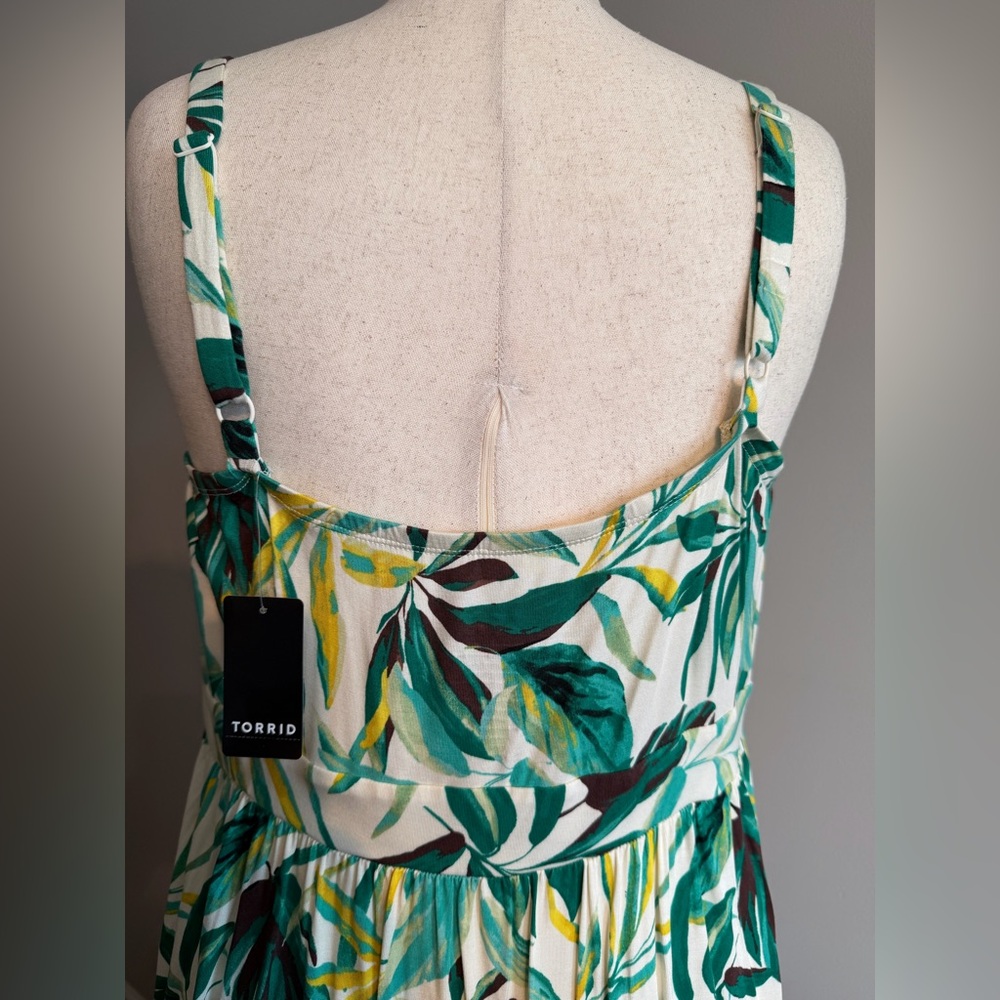 NWT Torrid Super Soft Tropical Print Midi Dress - Torrid Size 3 (22-24, 3X) - Picture 13 of 16